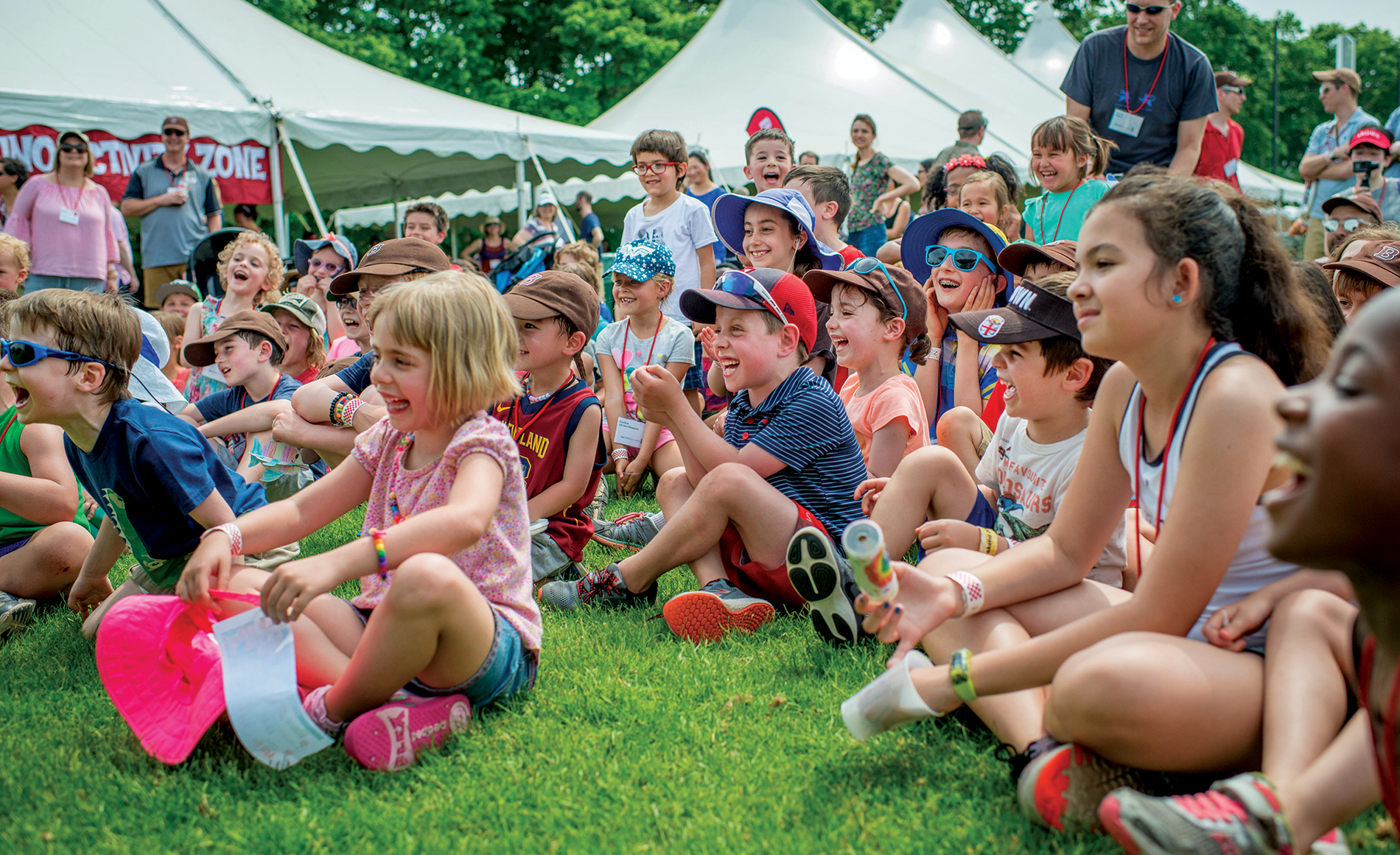 Alumni kids entertained at Field Day